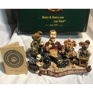 Boyds Bears 5th Anniversary Figurine H.L.B.'s Work Is Love Made Visible 1998